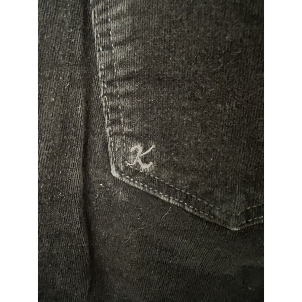 KUT From The Kloth Corduroy Pants Diana Skinny Size 8 Black GUC - Picture 9 of 10